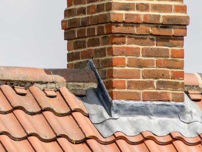 Chimney Flashing Lead on Roof Ipswich