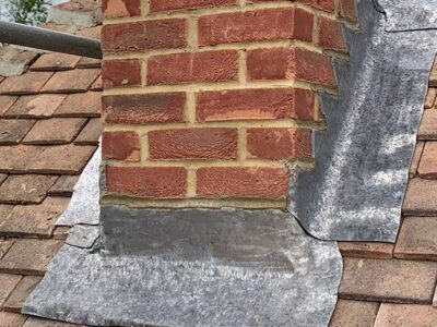 Chimney Flashing on roof in Ipswich